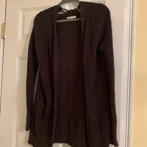 American Eagle grey knit cardigan